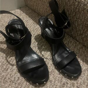 Marc Fisher Black Strappy Sandals